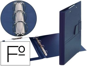 CARPETA ESTUDIO PVC 4 AN. AZ CON MINICLIPS/LENGUETA