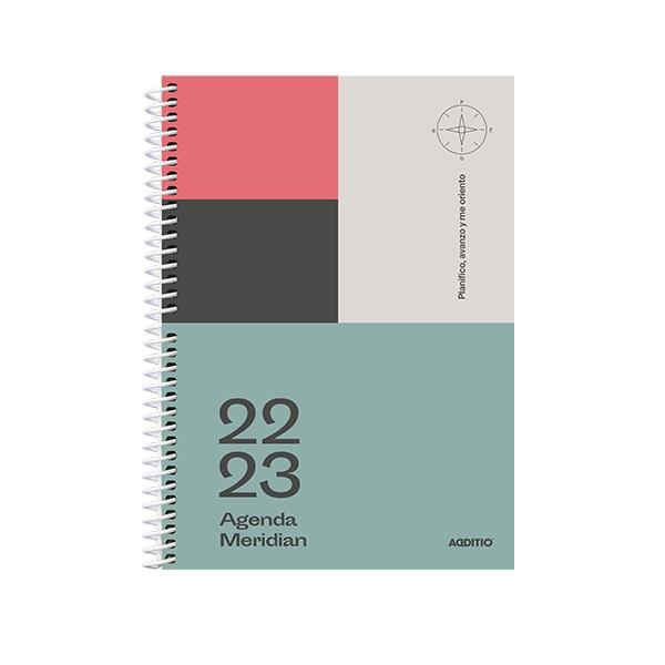 ADDITIO AGENDA MERIDIAN A-5 ESPIRAL S/V SECUNDARIA O BACHILLERATO 144PAG