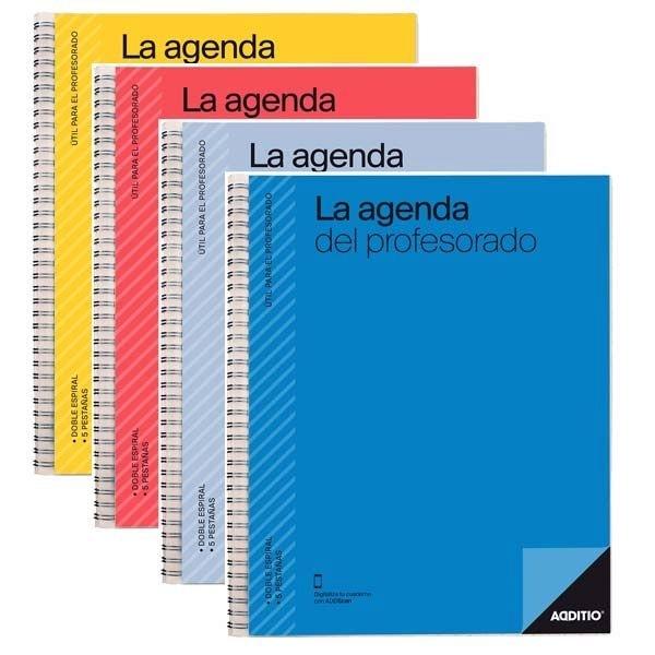 ADDITIO AGENDA PROFESORADO S/V PLANIFICACION EVALUACION HOJAS INDEXADAS Y FUNDA