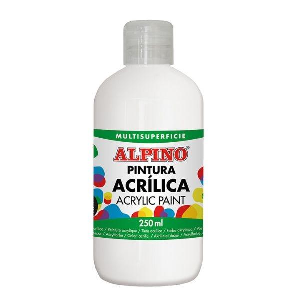 ALPINO PINTURA  ACRILICA 250ML BLANCO