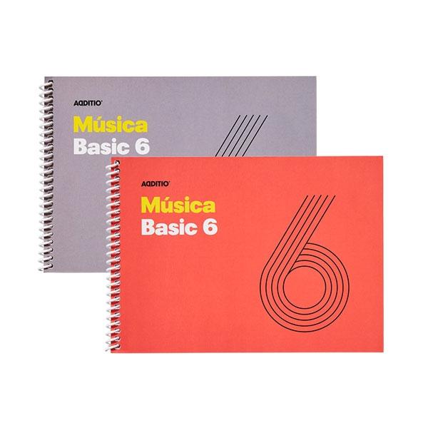 ADDITIO CUADERNO DE MUSICA 6 PENTAGRAMAS