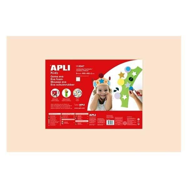 APLI GOMA EVA 40X60 CM PIEL CLARO 2 MM.