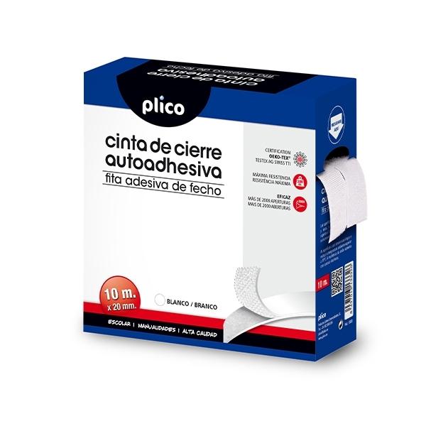 PLICO VELCRO 20 MM X 10 METROS COLOR BLANCO