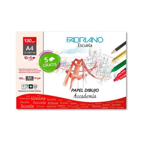 SADIPAL LAMINA DIBUJO A-4 130 GR. LISO 10 H. LISO