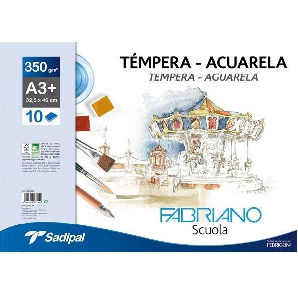 SADIPAL BLOC ACUARELA A-4+ 350 GR. 10 HOJAS