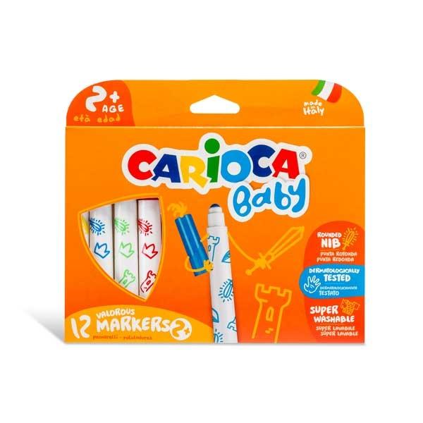 CARIOCA ROTULADOR C/12 BABY +2 COLORES SURTIDOS