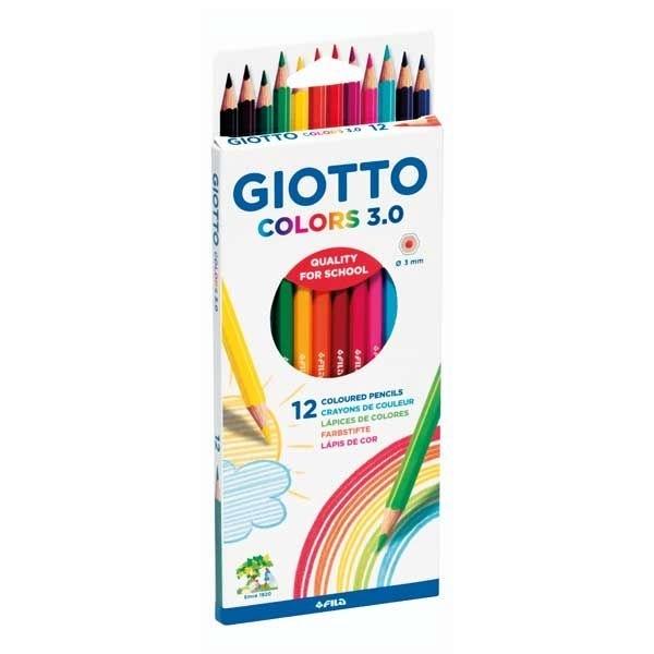 GIOTTO LAPIZ COLORS 3.0 C/12 COLORES SURTIDOS