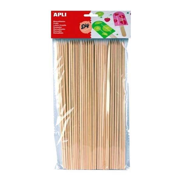 APLI PALOS REDONDO PINCHO 200X3MM BOLSA 50 NATURAL