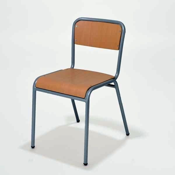 TAGAR SILLA ESCOLAR ESTRUCTURA GRIS 44,5X81X54,5CM ALTURA ASIENTO 36CM VERDE MINISTERIO