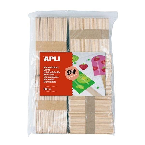 APLI PALOS POLO MEDIDAS SURTIDAS NATURAL B/800