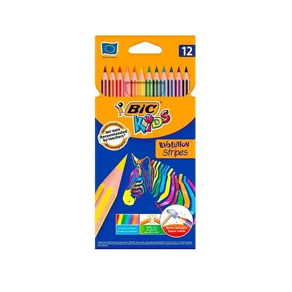 BIC LAPIZ COLOR KIDS STRIPES C/12