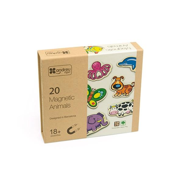 ANDREUTOYS CONJUNTO 20 ANIMALES MAGNÉTICOS