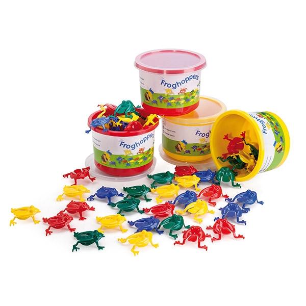 ANDREUTOYS JUEGO 16 RANITAS SALTARINAS 4CM