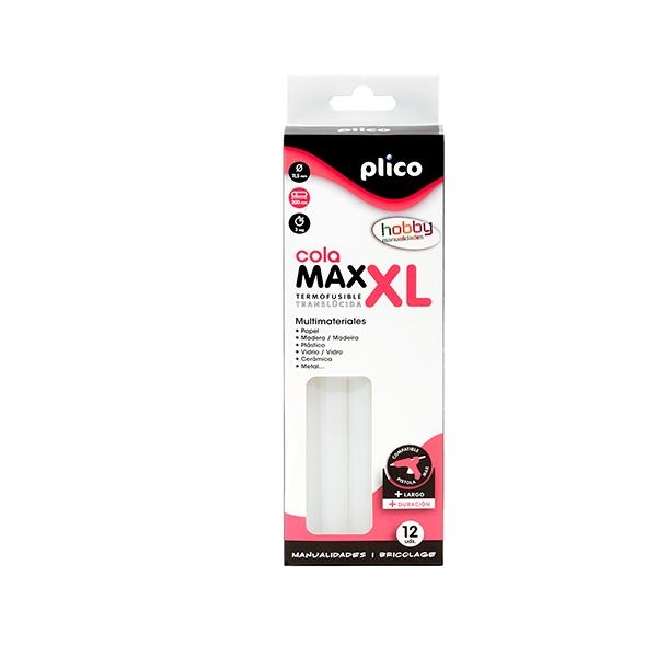 PLICO BARRA COLA MAX 11,5X200 MM. BLANCA PACK 12 UNID.