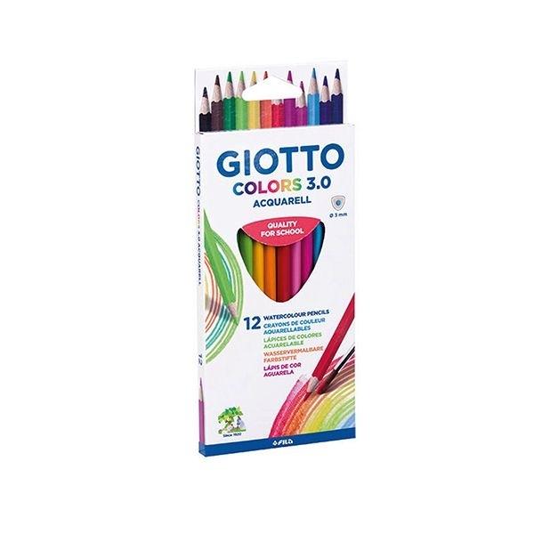 GIOTTO LAPIZ ACURELABLES C/12 AQUARELL COLORES SURTIDOS