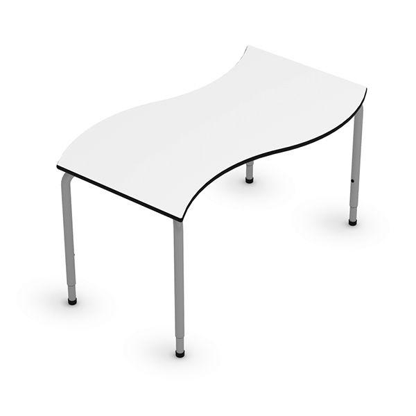 MIRPLAY MESA WAVE REGULABLE T1-T3 130X65 CM BLANCO