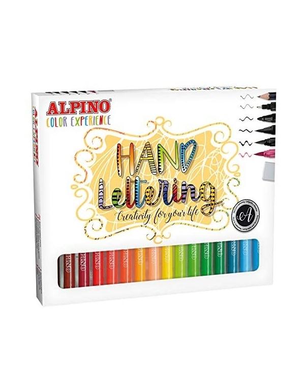 ALPINO ROTULADORES HAND LETTERING 30UN SET COLORES