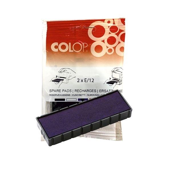 COLOP ALMOHADILLAS E-12 PARA PRINTER 12 AZUL B/2