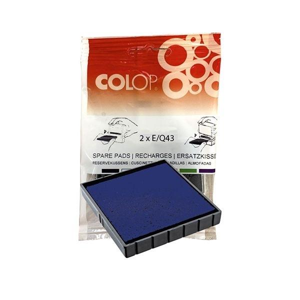 COLOP ALMOHADILLAS E-Q43 AZUL B/2