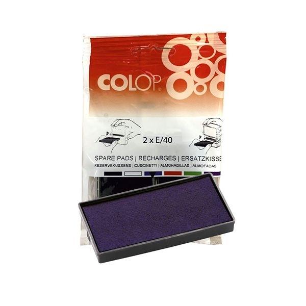 COLOP ALMOHADILLA "E/  40" AZUL 40 / 23X59