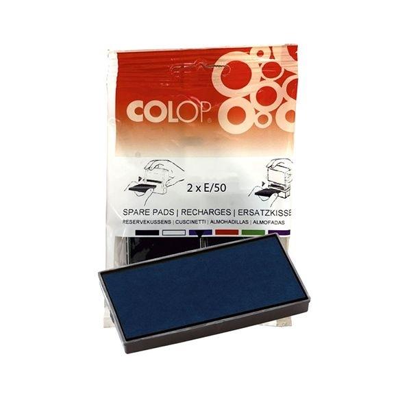 COLOP ALMOHADILLA "E/  50/1" AZUL 50 / 30X69