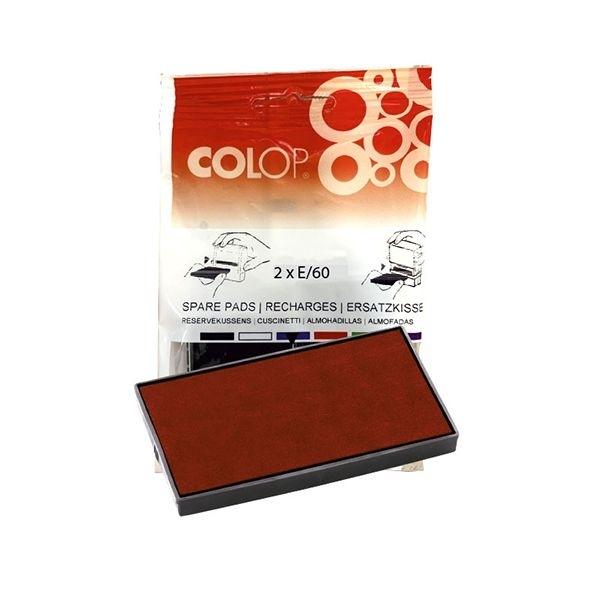 COLOP ALMOHADILLA "E/  60"  ROJO 60 / 37X76