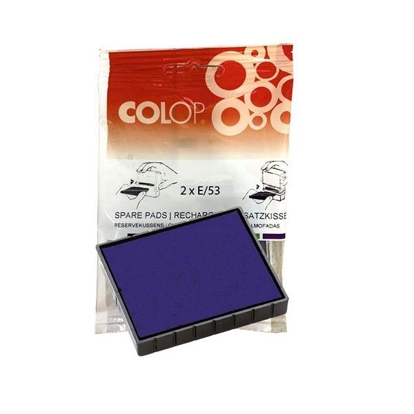 COLOP ALMOHADILLA "E/  53" AZUL 53/(30X45)