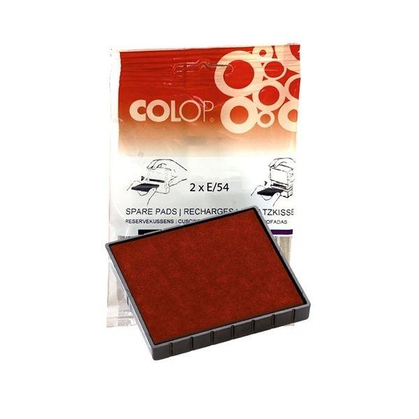 COLOP ALMOHADILLA "E/  54" ROJO 54/(40X50)