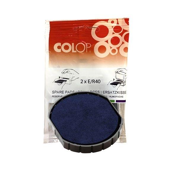 COLOP ALMOHADILLA "E/  R40" AZUL R-40