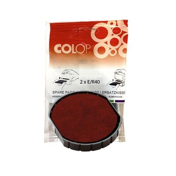 COLOP ALMOHADILLA "E/  R40" ROJO R-40