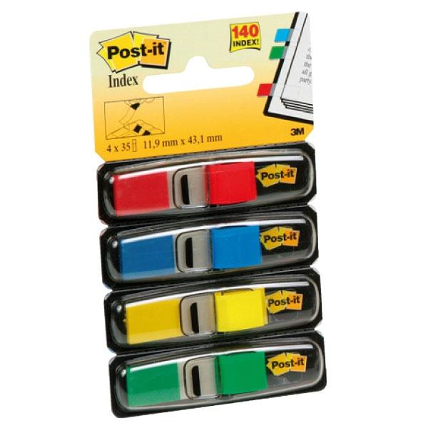 3M BANDERITAS POST-IT 683-4 1/2 DISPENSADOR 140/4 COL.