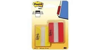 3M BANDERITAS RIGIDAS 686-2 RY 2. PACK 2 UNID. ROJO y AMARILLO DESC,