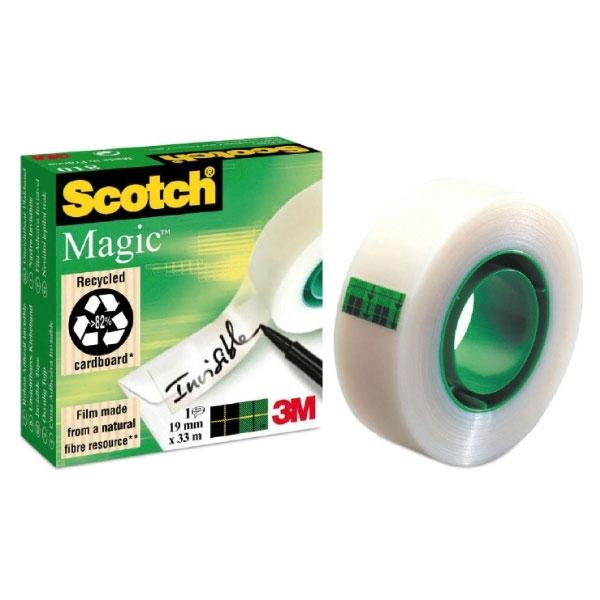 3M CINTA ADH. SCOTCH 810 19MMX33 INVISIBLE