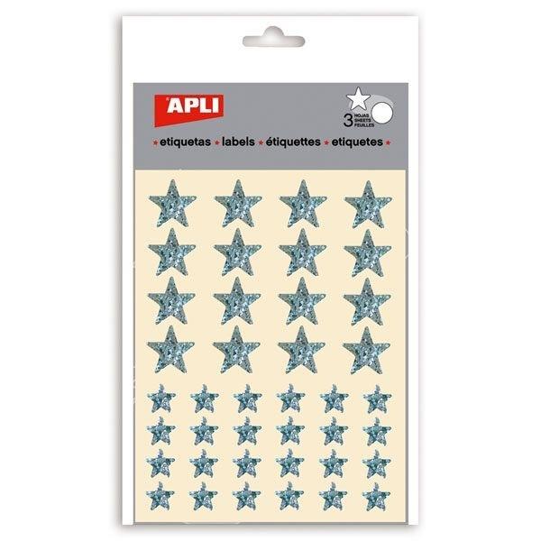 APLI GOMETS 11807 PACK 120 ESTRELLA HOLOGRAFICO METALIZADO