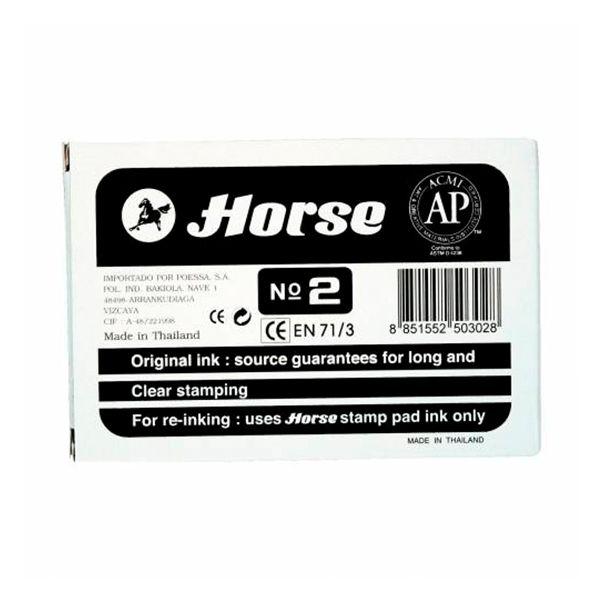 HORSE TAMPON Nº 2 NEGRO 85X125MM