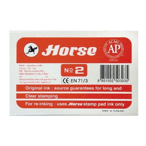 HORSE TAMPON Nº 2 ROJO 85X125MM