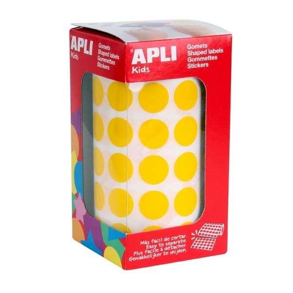 APLI GOMETS 04855 CIRCULARES DIAM 15MM AMARILLO