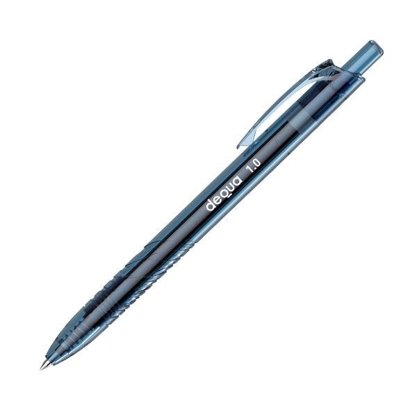 DEQUA BOLIGRAFO RETRACTIL GEL ECO NEGRO TRAZO 1,0MM