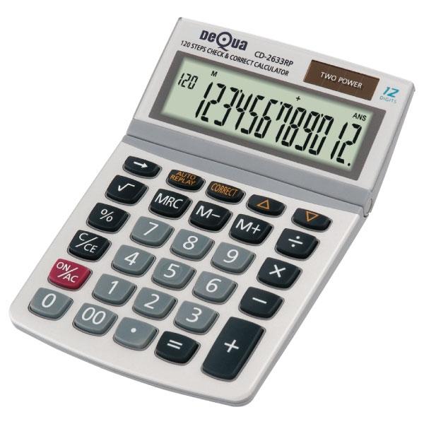 DEQUA CALCULADORA SOBREMESA 2633-RP 12 DIGITOS