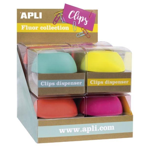 APLI PORTACLIPS COLOR FLUOR