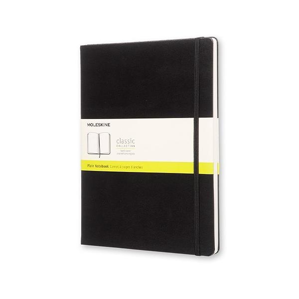 CUADERNO CLASICO TAPA DURA NEGRA XL LISA