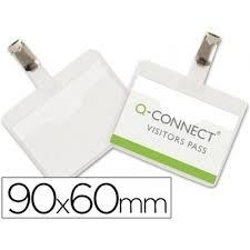 Q-CONNECT IDENTIFICADOR 40X75 MM. CON PINZA