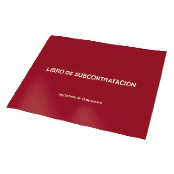 DOHE LIBRO SUBCONTRATACIÓN 10H NUMERADAS Y AUTOCOPIATIVAS CASTELLANO