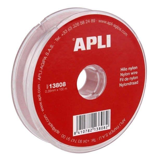 APLI BOBINA CUERDA NYLON 0,35 MM X 100 METROS