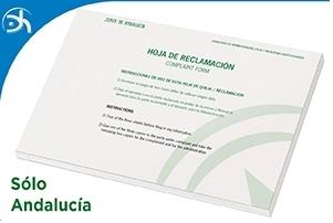 DOHE LIBRO HOJAS RECLAMACIONES JUNTA  ANDALUCIA  ACTUALIZADO 2022