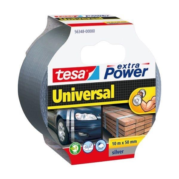 TESA CINTA AMERICANA 10MX50 MM. EXTRA POWER UNIVERSAL PLATA