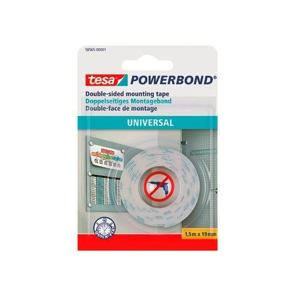 TESA CINTA ADH. DOBLE CARA 19MMX1,5M POWERBOND