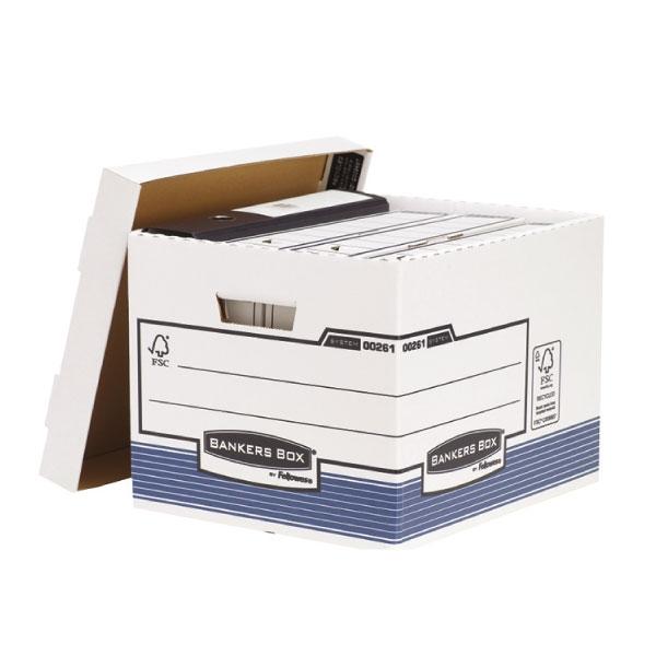 FELLOWES CAJAS CONTENEDOR ARCHIVO "R-KIVE" 333X285X390MM BLANCO P/10