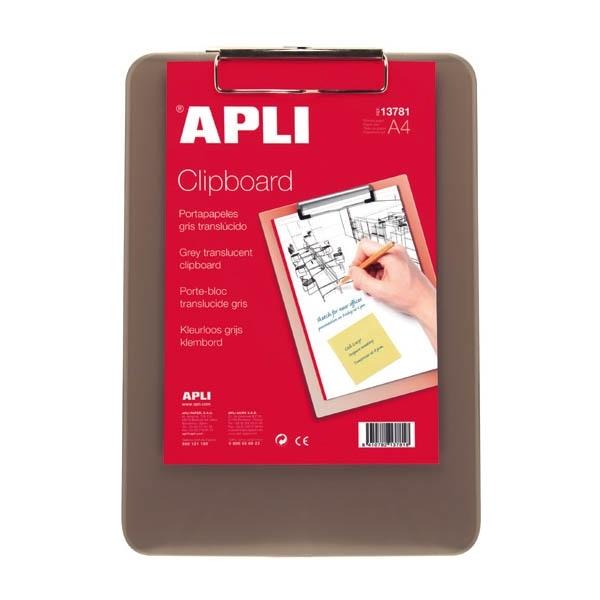 APLI TABLILLA A-4 BASE PLÁSTICO GRIS REF. 13781