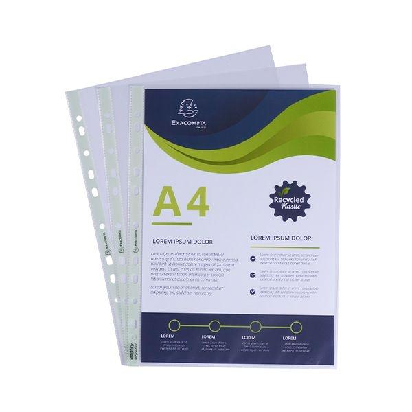 EXACLAIR FUNDA DIN A-4 MULTIT. C-100 PP RECICLADAS 60 MICRAS